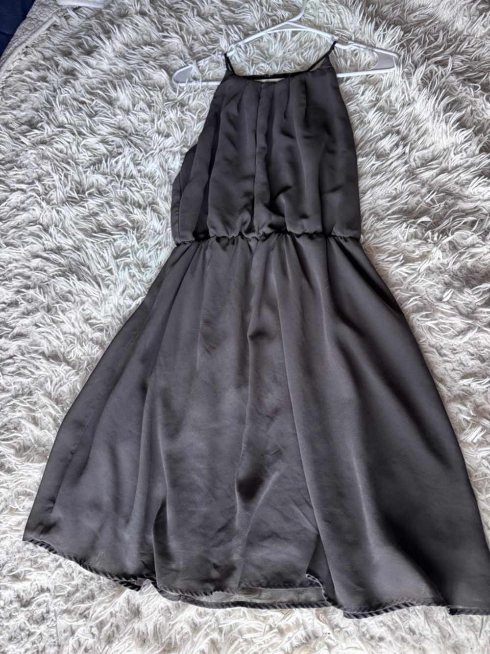 Maurices Charcoal Gray Dress with Tag Detail